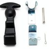 T Handle Draw Latch 2 Pack 4.7" QWORK Metal Hood Catch Brackets Black-4