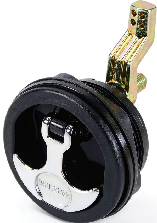 Whitecap T Handle Cam Latch Keyed Lock Black 3in S-0226BC-0