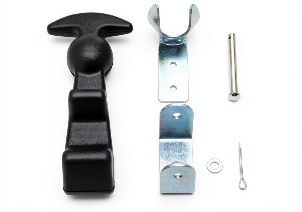Rubber Hood Catch 4-Pack Flexible T-Handle Draw Latch by QWORK-4