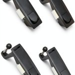 Compression Latch Lock QWORK Zinc Alloy Adjustable Grip 4 Pack Black-0