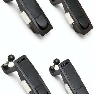 Compression Latch Lock QWORK Zinc Alloy Adjustable Grip 4 Pack Black-0