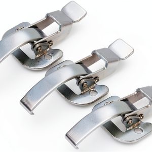 uxcell Galvanized Draw Toggle Latch 3.62" Spring Steel Hook 3 Pack-0