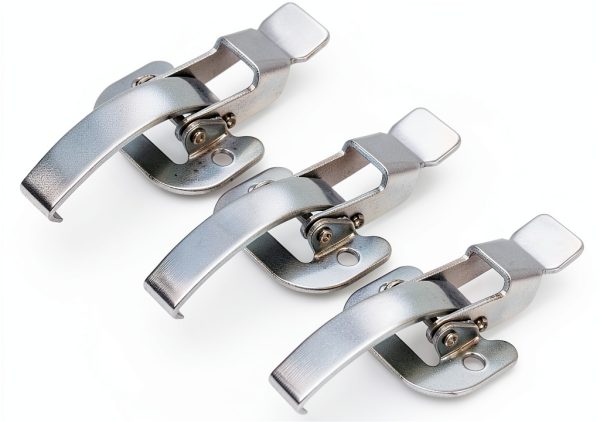 uxcell Galvanized Draw Toggle Latch 3.62" Spring Steel Hook 3 Pack-0