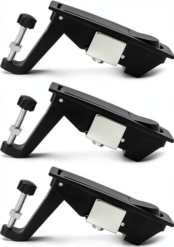 Compression Latch Lock QWORK Zinc Alloy Adjustable Grip 4 Pack Black-5