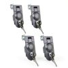 Compression Latch STHang D Powder Coated Zinc Alloy Lever Black-0