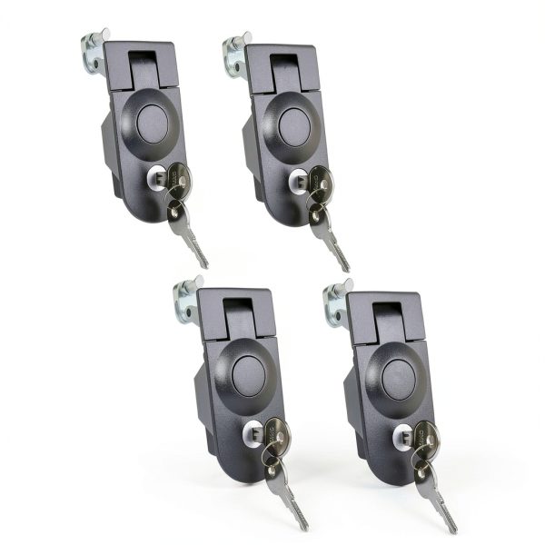 Compression Latch STHang D Powder Coated Zinc Alloy Lever Black-0