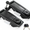Compression Latch Lock Bonsicoky Adjustable Lever Black 2-Piece Set-0