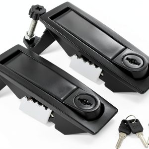 Compression Latch Lock Bonsicoky Adjustable Lever Black 2-Piece Set-0
