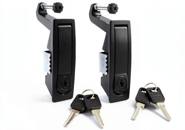 Compression Latch Lock Bonsicoky Adjustable Lever Black 2-Piece Set-4