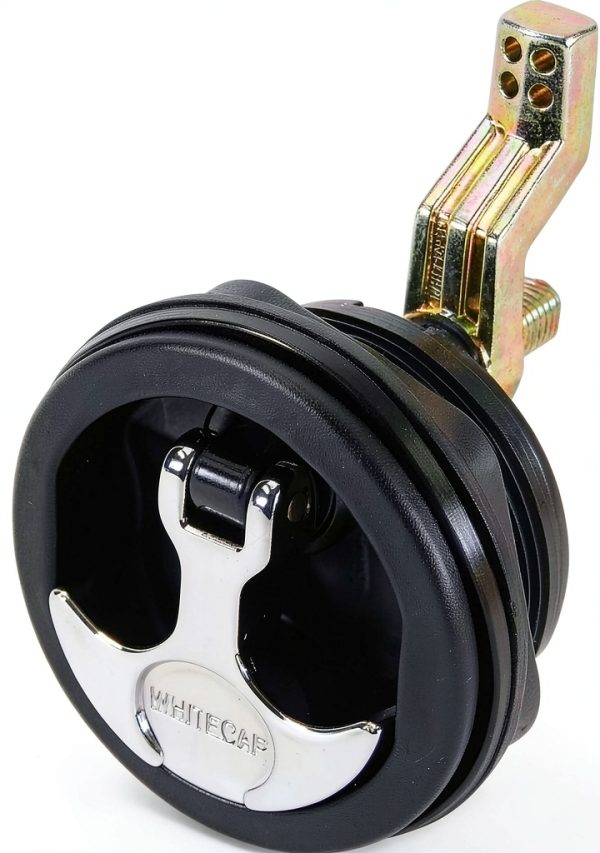 Whitecap T Handle Cam Latch Keyed Lock Black 3in S-0226BC-1
