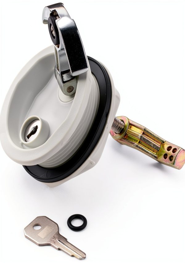 Whitecap T Handle Cam Latch Keyed Lock Black 3in S-0226BC-2