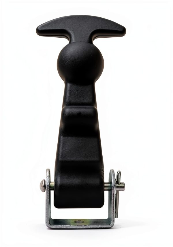 T Handle Draw Latch 2 Pack 4.7" QWORK Metal Hood Catch Brackets Black-5