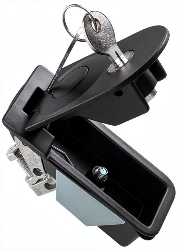 Compression Latch STHang D Powder Coated Zinc Alloy Lever Black-1