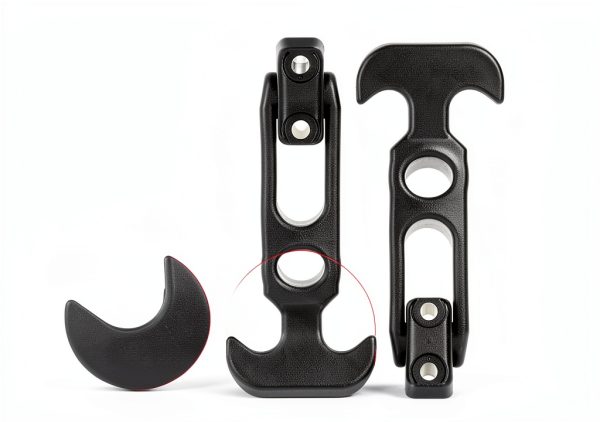 Acrux7 6Pcs Rubber Latches Flexible T-Handle Draw Latch 4.4in Black-3