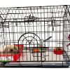 10 Pack Rabbit Cages Door Metal Finger Spring Latch Hook Multi-Functional Pet Cages Door Spring Latch for Fixing Small Animal, Rabbit, Dog, Cat, Parrot, Guinea Pig,Squirrel, Pet Cage Door-3