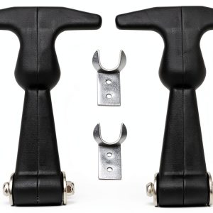 Rubber Flexible Draw Latch 4.7'' – Creatyi SUS304 T‑Handle (2 pcs)-0